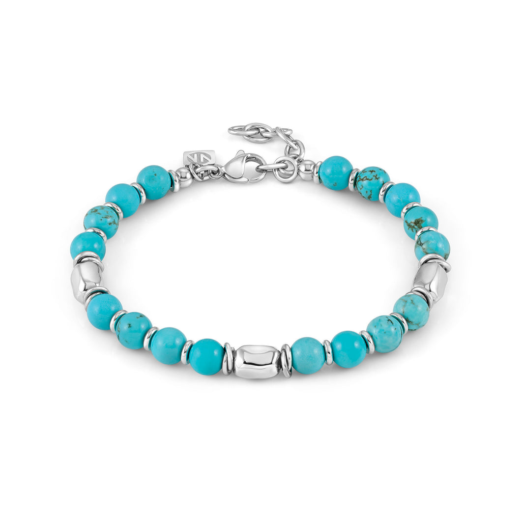 INSTINCT STYLE BRACELET 027930/003 TURQUOISE BEADS