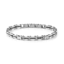 Load image into Gallery viewer, STRONG DIAMOND BRACELET 028322/001 STAINLESS STEEL CHAIN WITH WHITE DIAMONDS
