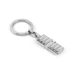 STRONG DIAMOND KEYRING 028335/036 STAINLESS STEEL & BLACK DIAMOND