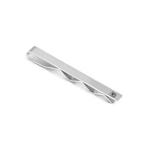 STRONG DIAMOND TIE CLIP 028337/007 STAINLESS STEEL & BLACK DIAMOND