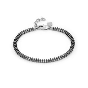 B-YOND BRACELET 028944/015 S/STEEL WASHER LINK BLACK PVD CHAIN