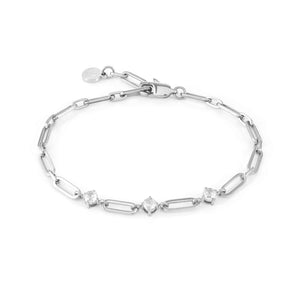 CHAINS OF STYLE BRACELET S/STEEL CZ 029400/001