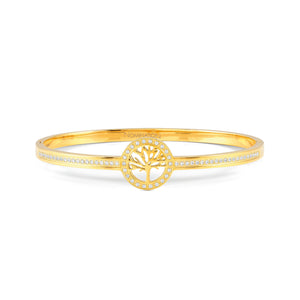 PRETTY BANGLES 029501/02/030 GOLD TREE OF LIFE WITH CZ