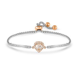 ROYAL DREAM BRACELET WITH CZ 029801/031 ROSE GOLD HEART