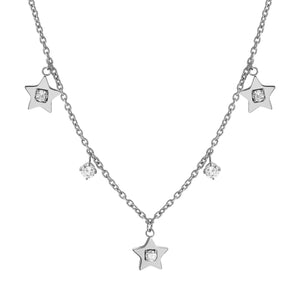 MYSOPHIE NECKLACE 029902/023 STARS & CZ PENDANTS