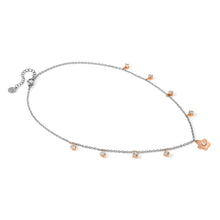 Load image into Gallery viewer, MYSOPHIE NECKLACE 029905/059 ROSE GOLD FLOWER &amp; CZ PENDANTS
