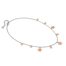 Load image into Gallery viewer, MYSOPHIE NECKLACE 029906/059 ROSE GOLD FLOWER CZ PENDANTS
