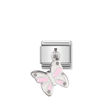 Load image into Gallery viewer, COMPOSABLE CLASSIC LINK 031700/01 BUTTERFLY CHARM IN SILVER AND ENAMEL
