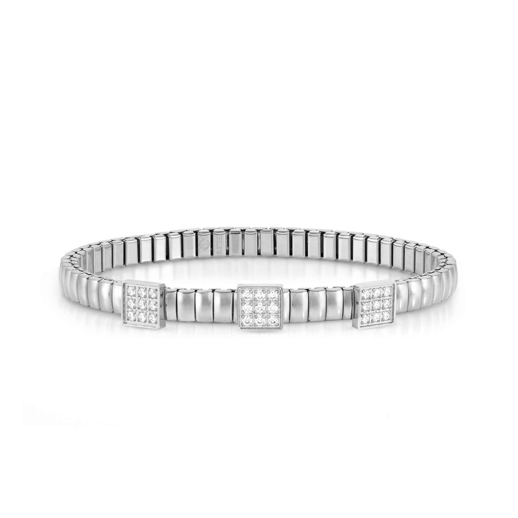 EXTENSION BRACELET 046014/056 LIFE STAINLESS STEEL WITH CZ