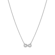 Load image into Gallery viewer, SOFFIO D&#39;AMORE NECKLACE 134001/024 CZ INFINITY PENDANT
