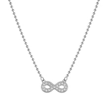 Load image into Gallery viewer, SOFFIO D&#39;AMORE NECKLACE 134001/024 CZ INFINITY PENDANT
