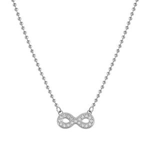 SOFFIO D'AMORE NECKLACE 134001/024 CZ INFINITY PENDANT