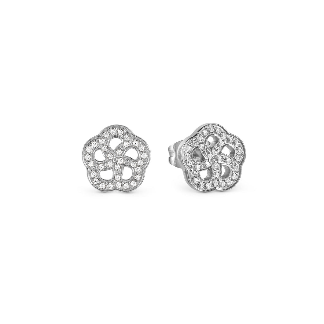 SOFFIO D'AMORE EARRINGS 134002/059 FLOWER WITH CZ