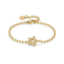 Load image into Gallery viewer, SOFFIO D&#39;AMORE BRACELET 134006/023 GOLD STAR WITH CZ
