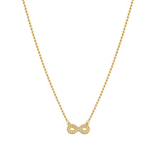 Load image into Gallery viewer, SOFFIO D&#39;AMORE NECKLACE 134007/024 GOLD CZ INFINITY PENDANT
