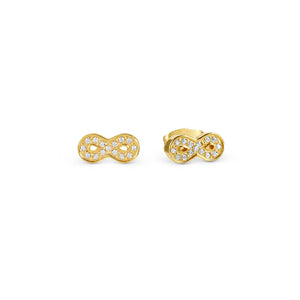 SOFFIO D'AMORE EARRINGS 134008/024 GOLD INFINITY WITH CZ