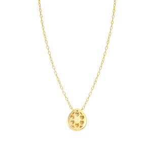 DOMINA NECKLACE GOLD WITH TEAR DROP PENDANT CZ 240402/015