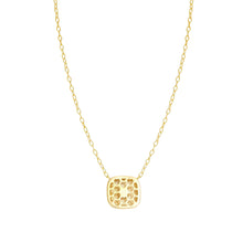 Load image into Gallery viewer, DOMINA NECKLACE GOLD WITH CZ SQUARE PENDANT 240402/036
