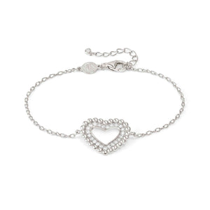 LOVECLOUD BRACELET SILVER WITH CZ 240502/009 HEART