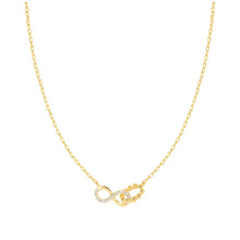 Load image into Gallery viewer, LOVECLOUD NECKLACE GOLD WITH CZ 240504/005 INFINITY
