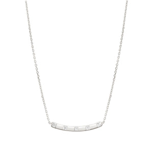 CARISMATICA NECKLACE 240902/031 SILVER BAR WITH CZ