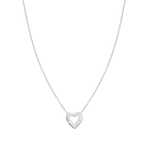 CARISMATICA NECKLACE 240903/033 SILVER HEART WITH CZ