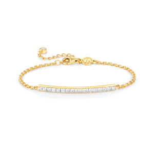 CARISMATICA BRACELET 240909/001 GOLD BAR WITH CZ