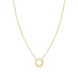 CARISMATICA NECKLACE 240911/019 GOLD CIRCLE WITH CZ