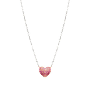 CRYSALIS NECKLACE 241103/004 ROSE GOLD HEART WITH CZ