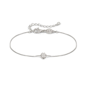 ARMONICA BRACELET 241302/001 SILVER FOUR LEAF CLOVER PENDANT