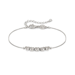 ARMONICA BRACELET 241303/004 SILVER ROW OF HEARTS