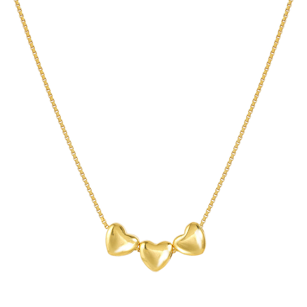 ARMONICA NECKLACE 241305/006 GOLD HEARTS