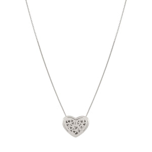 ARMONICA NECKLACE 241306/004 LARGE SILVER HEART PENDANT