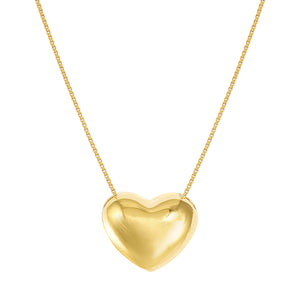 ARMONICA NECKLACE 241306/006 LARGE GOLD HEART PENDANT