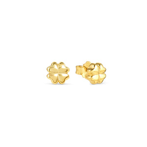 ARMONICA EARRINGS 241307/003 SMALL GOLD FOUR LEAF CLOVER STUDS