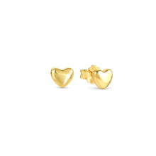 Load image into Gallery viewer, ARMONICA EARRINGS 241307/006 SMALL GOLD HEART STUDS
