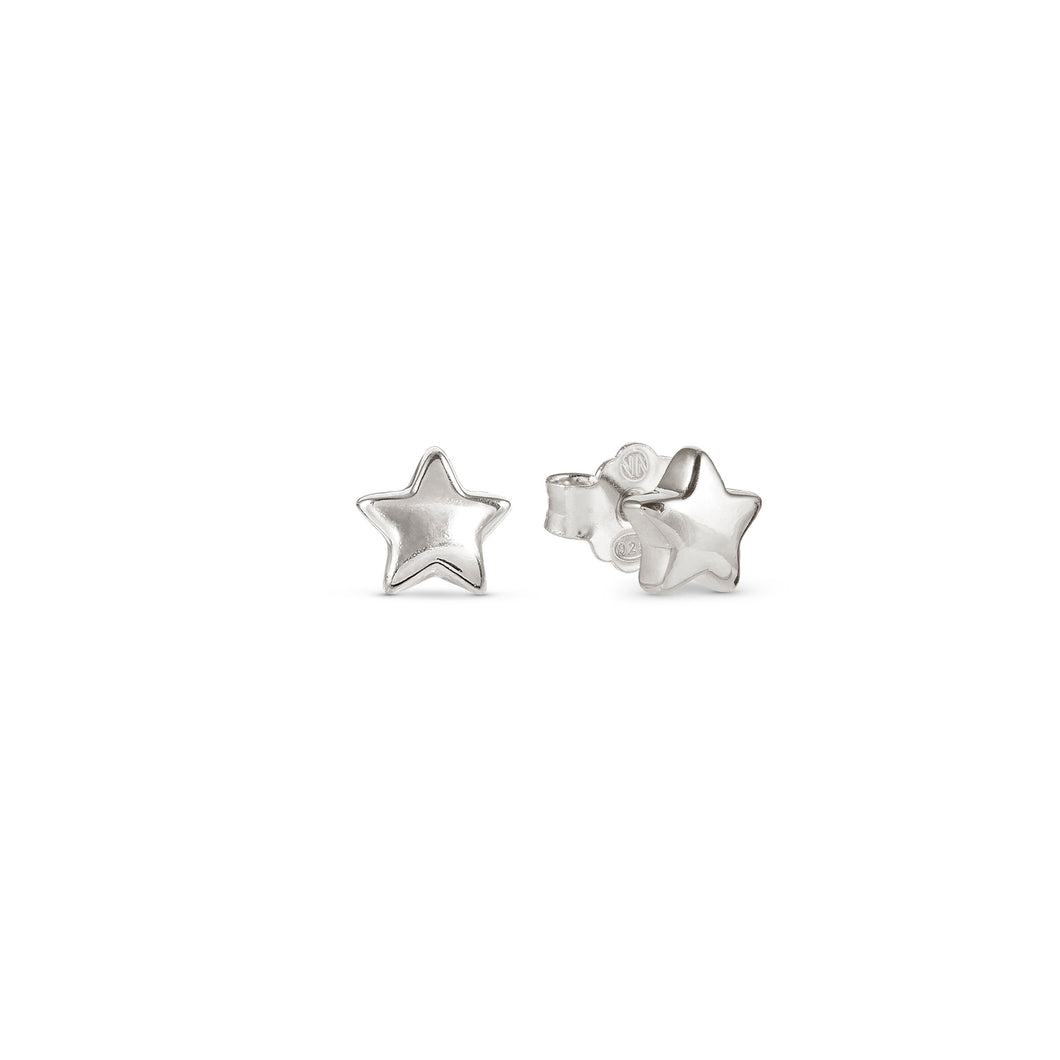 ARMONICA EARRINGS 241307/007 SMALL SILVER STAR STUDS