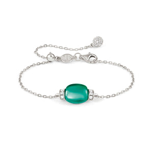 MYRADIANCE BRACELET 241502/041 GREEN PENDANT WITH CZ