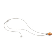 Load image into Gallery viewer, MYRADIANCE NECKLACE 241503/040 AMBER PENDANT WITH CZ
