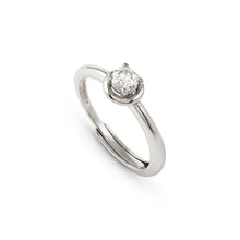 Load image into Gallery viewer, COSMIC LOVE RING 241700/053 SILVER CIRCLE WITH WHITE CZ
