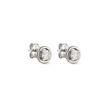 Load image into Gallery viewer, COSMIC LOVE EARRINGS 241710/053 SILVER CIRCLE STUD WITH CZ
