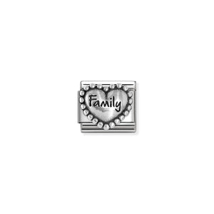 COMPOSABLE CLASSIC LINK 330101/84 FAMILY HEART IN 925 SILVER