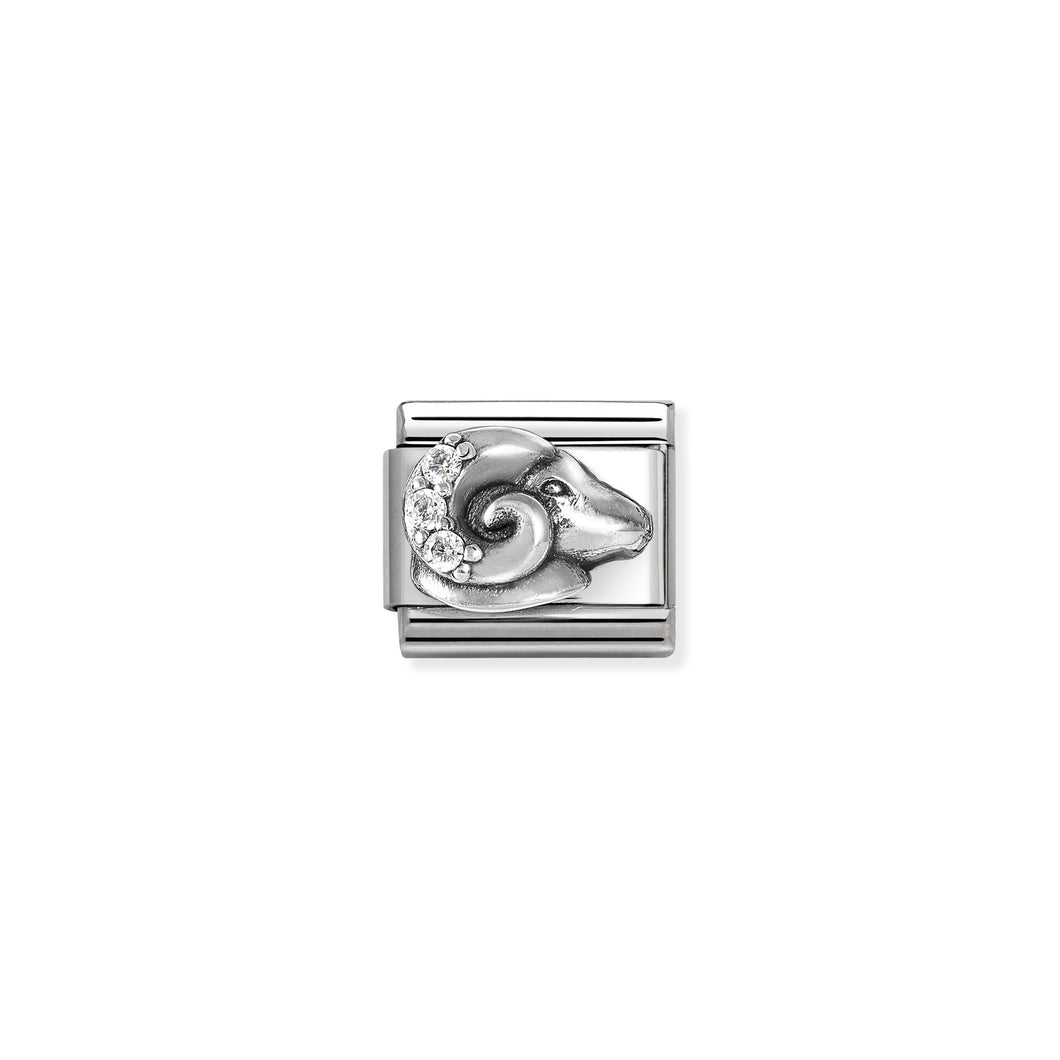 COMPOSABLE CLASSIC LINK 330326/01 ARIES WITH CZ IN 925 SILVER