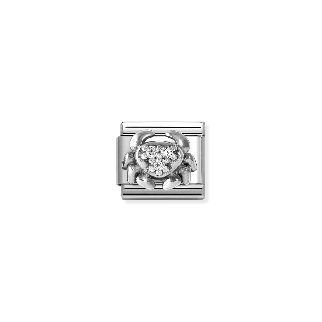 COMPOSABLE CLASSIC LINK 330326/04 CANCER WITH CZ IN 925 SILVER