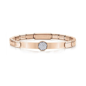 TRENDSETTER BRACELET 021121/022 ROSE GOLD PVD & CZ