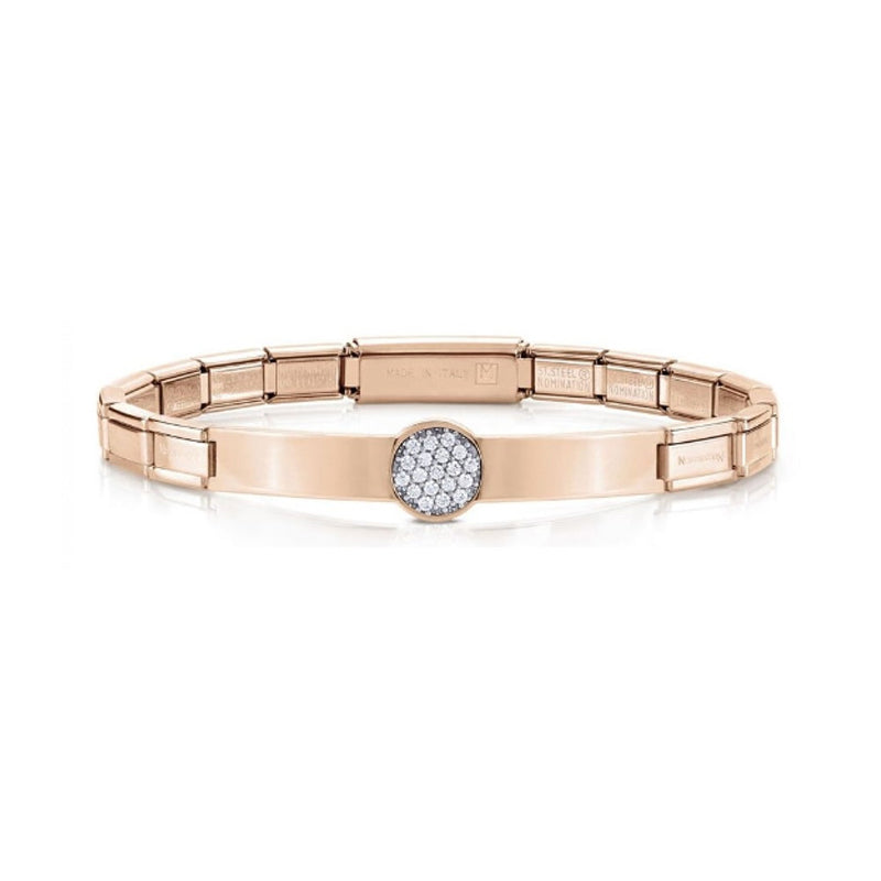 TRENDSETTER BRACELET 021121/022 ROSE GOLD PVD & CZ