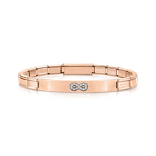 Load image into Gallery viewer, TRENDSETTER BRACELET 021135/024 ROSE GOLD PVD &amp; CZ INFINITY
