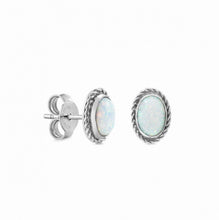 Load image into Gallery viewer, EARRINGS 027800/022 WHITE OPAL

