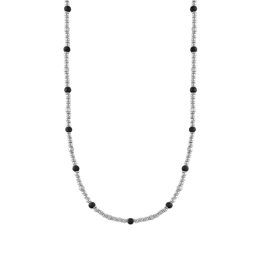 INSTINCT NECKLACE 027906/044 OPAQUE ONYX