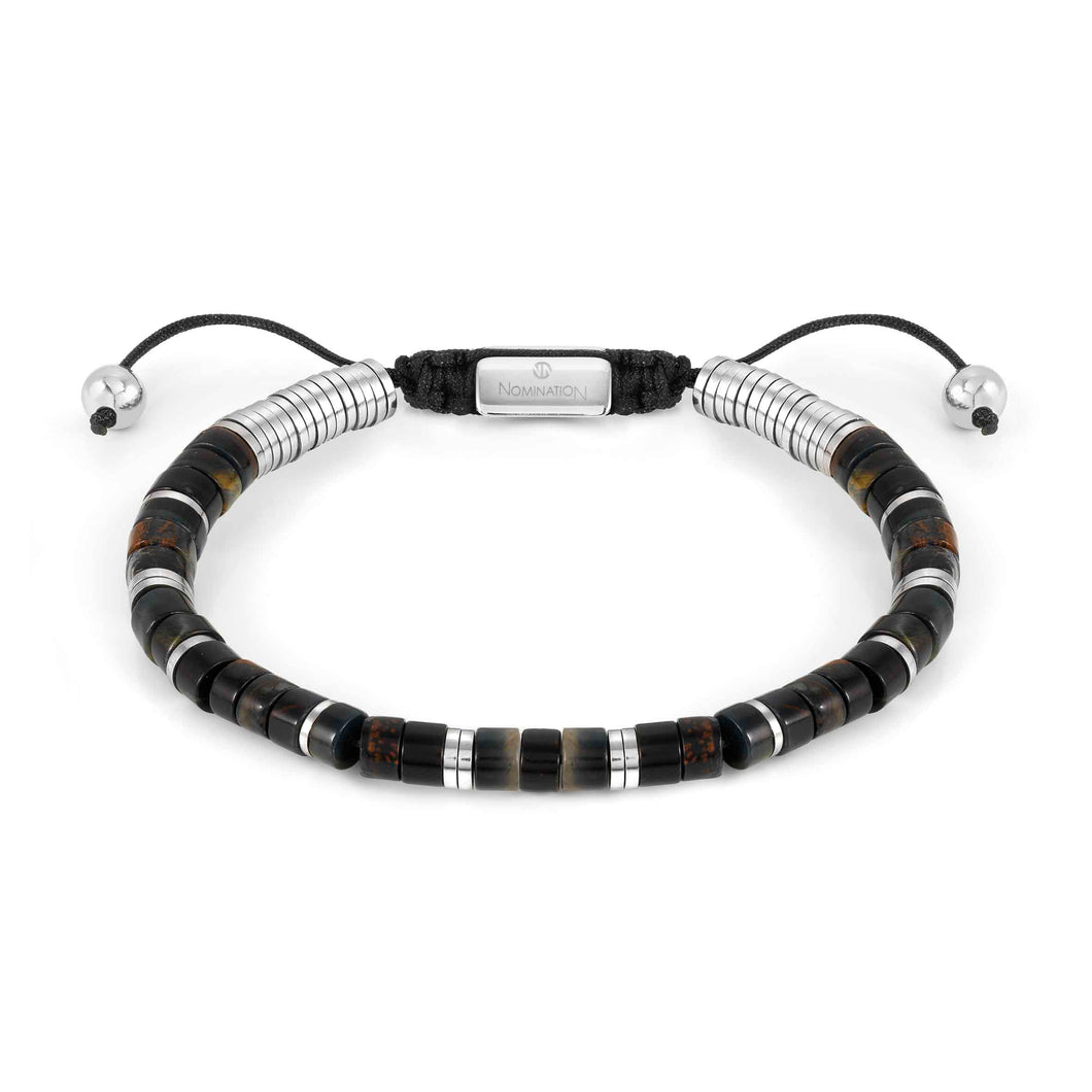 INSTINCT STYLE BRACELET 027925/084 BLACK & BROWN JASPER